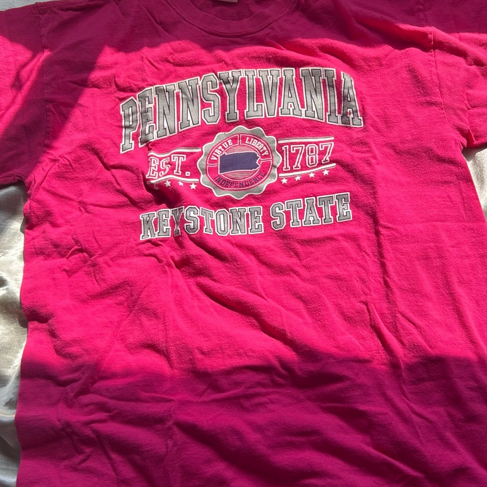 Pink Pennsylvania Keystone State Tee